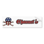 Punisher Skull Channel 3 Bumper Sticker