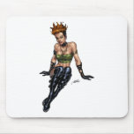 Punk Alternative Girl by Al Rio mousepads
