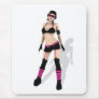 Punk Bomber Pilot Goth Pin Up Mouse Mat