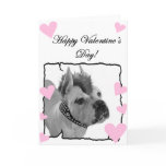 Punk Boxer Happy Valentine's Day Greeting card