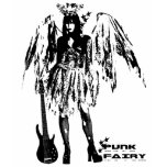 Punk Fairy band 80s style custom made white t-shir t-shirts