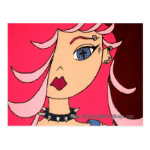 Punk Pixen Postcard