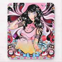 "Punk Princess In Candyland" Mousepad