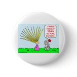 punk rapunzel hair pinback button