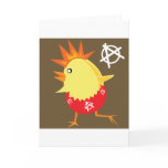 Punk Rock Chicken Card