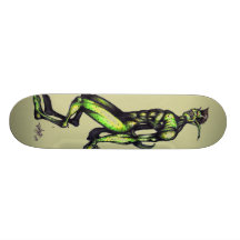 punk rock demon deck skate board deck