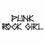 PUNK ROCK GIRL embroidered shirts