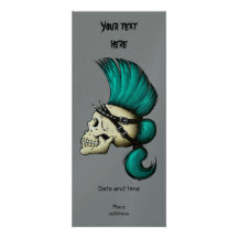 Punk Skull Custom Invitation