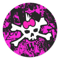 Punk Skull Princess Stickers