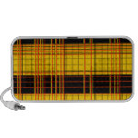 Punk Yellow Plaid Iphone Speakers