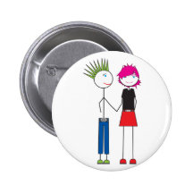 Punker Couple Pins