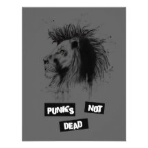 punks not dead custom invitation
