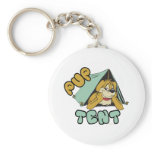 Pup Tent Camping Keychains