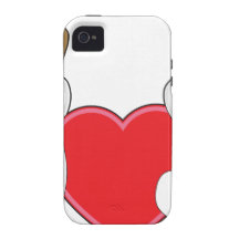 Puppies and Heart iPhone 4/4S Covers