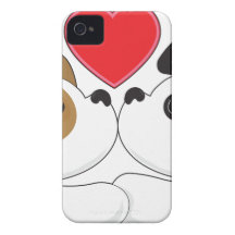 Puppies Kissing iPhone 4 Cover