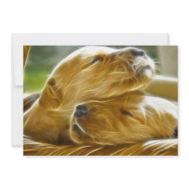 Puppies Sleeping Custom Announcements
