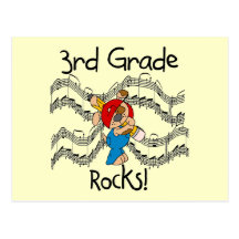 Puppy  3rd Grade Rocks Tshirts and Gifts Postcard
