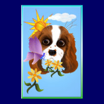 Puppy and Nature Large Poster posters