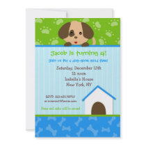 Puppy Dog Birthday Party Invitations