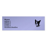 puppy dog profile card business card