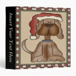 Puppy Dog Xmas Avery Binder