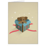 puppy gift greeting card