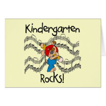 Puppy Kindergarten Rocks Tshirts and Gifts Card