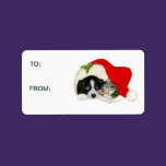 Puppy Kitten Gift Stickers labels
