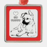 Puppy Love Christmas Ornaments