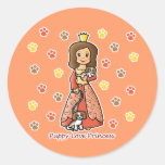 Puppy-Love Princess Stickers