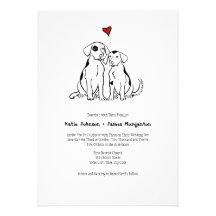 Puppy Love Wedding Invitation