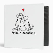 Puppy Love Wedding Organizer Vinyl Binders