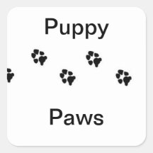 Puppy Paw Sticker