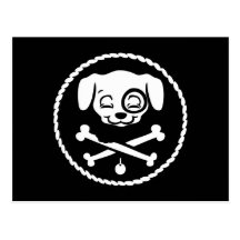 Puppy Pirate Post Cards