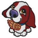 Puppy Saint Bernard Embroidered Shirt embroidered shirts