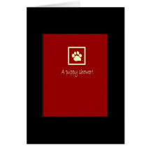 Puppy shower invitation card
