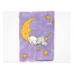 Puppy sleeping on the moon announcements