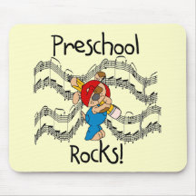 Puppy With Pencil Preschool Rocks Mouse Pad