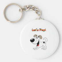 Pup's Invitation to Play! Key Chains