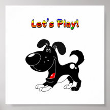Pup's Invitation to Play! Print