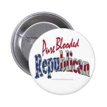 Pure Blooded Republican Button