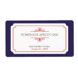 Pure elegance solid navy frame kitchen stickers personalised shipping labels