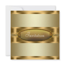 Pure Gold All Occasion Party Invitations