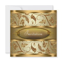 Pure Gold All Occasion Party Invitations