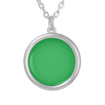 Pure green personalized necklace