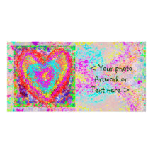 Pure Heart - Romantic Theme Photo Card Template