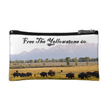 Pure Herd of  Buffalo Makeup Bag