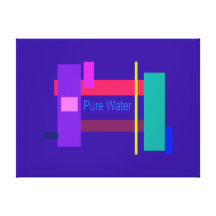 Pure Water Stretched Canvas Print
