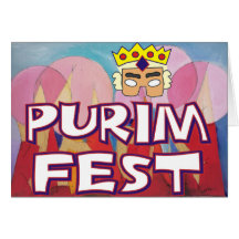 Purim Fest Greeting Cards