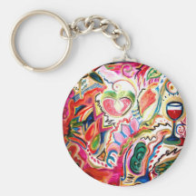 Purim Joy - Celebrate Miracles of Spring Keychain